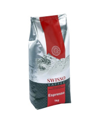 КАВА SWISSO KAFFEE ESPRESSO 100% ARABIСA В ЗЕРНАХ 1 КГ СВІССО