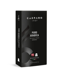 Кофе в капсулах Carraro Nespresso Puro Arabica 100% Арабика, 10 шт