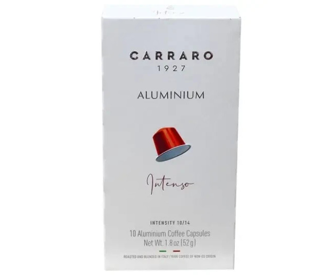  - Кава в капсулах Carraro Nespresso Aluminium Intenso, 10 капсул карраро неспрессо інтенсо  - 156