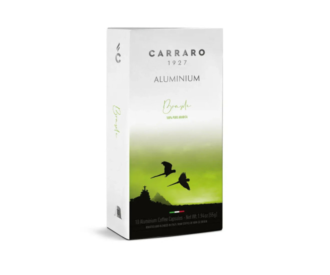  - Кава в капсулах Nespresso Carraro Brasile Aluminium 10 шт Неспресо Карраро Бразилія  - Carraro Brasile