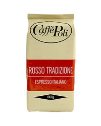 Кофе в зернах Caffe Poli Rosso Tradizione Espresso Italiano 20/80 1кг (Италия)