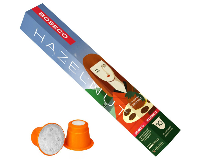  - Кофе в капсулах Boseco Hazelnut, 10 капсул Nespresso  - 563