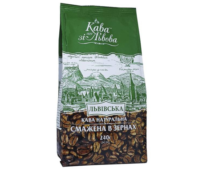  - Кофе в зернах Кофе из Львова Львовский 240 г  - 381