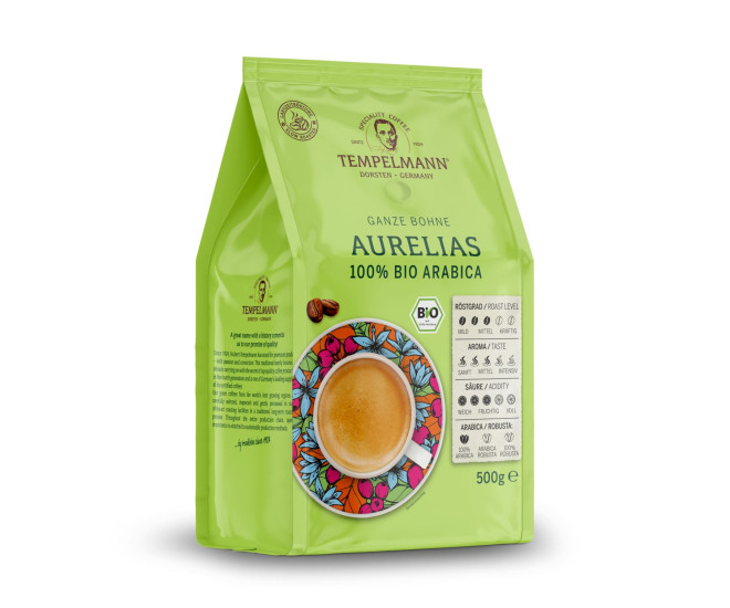  - Кофе Tempelmann Aurelias зерно 500 г  - 14013