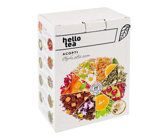  - Чай Асорті ТМ Hello tea Вибери свій смак 20 фільтр-пакетів  - 14070