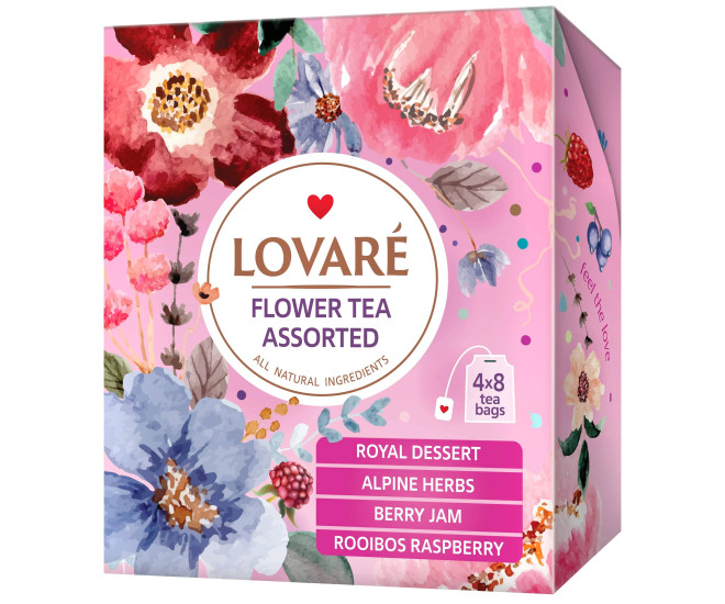  - Чай цветочный Lovare Assorted 32 шт.  - 17832