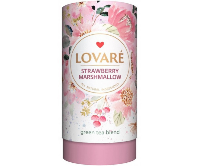  - Чай зеленый Lovare Клубничный зефир 80 г  - 17833