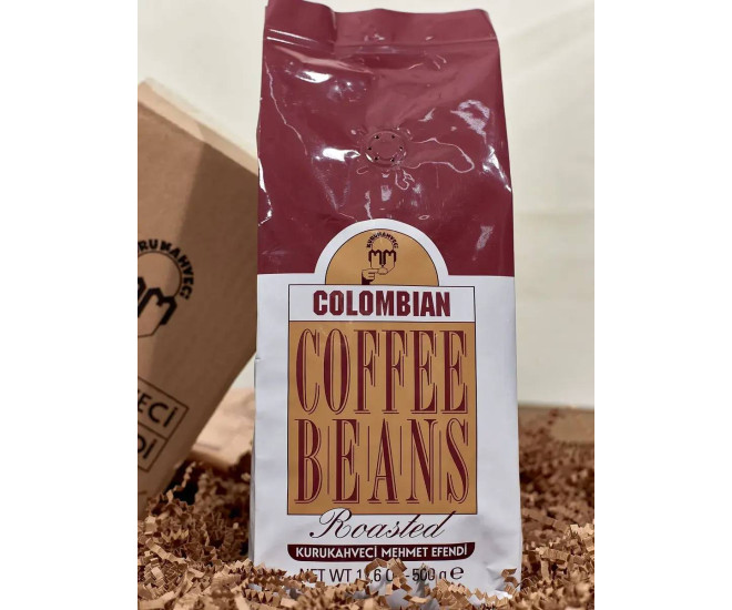  - Турецкий кофе в зернах Kurukahveci Mehmet Efendi Colombian 500 г  - 15009
