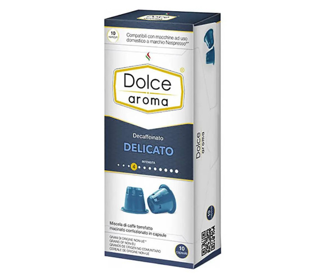  - Кава в капсулах Dolce Aroma Delicato Decaffeinato 10 шт Nespresso  - 14047