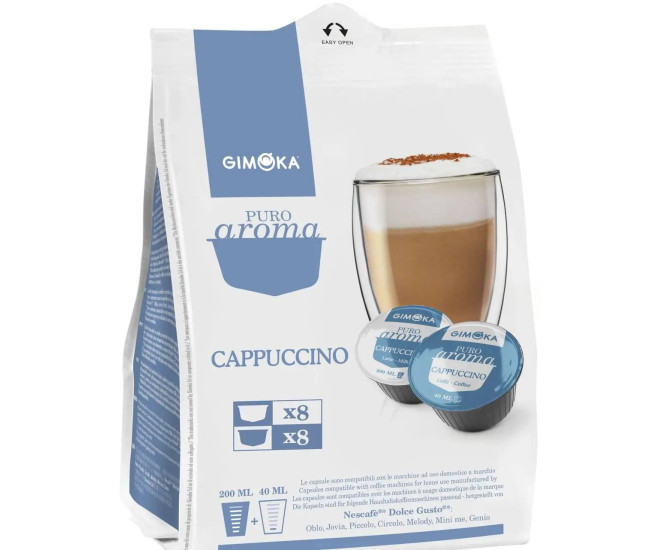 - Кофе в капсулах Dolce Gusto Gimoka Cappuccino, 8+8 капсул  - 14041