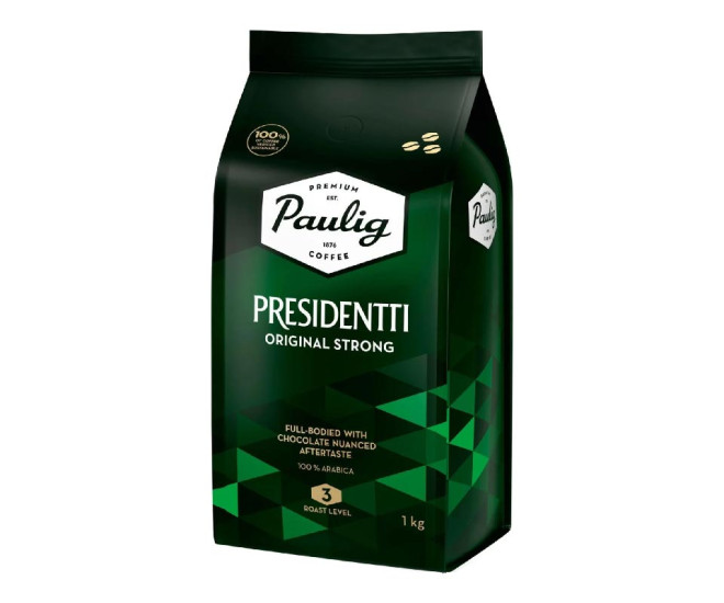  - Кава в зернах Paulig Presidentti Original Strong 1 кг  - 15096
